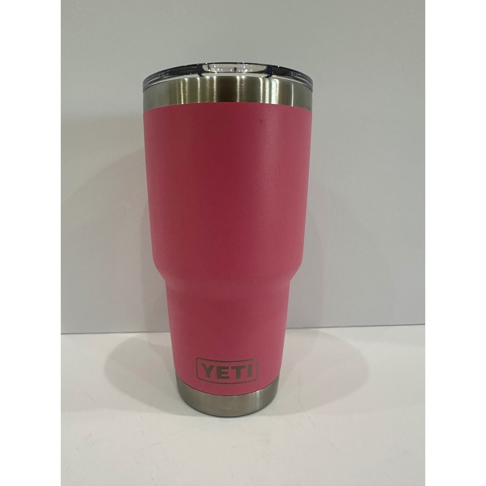 YETI Rambler 30 oz Tumbler MagSlider Lid Harbor Pink Stainless Steel NEW